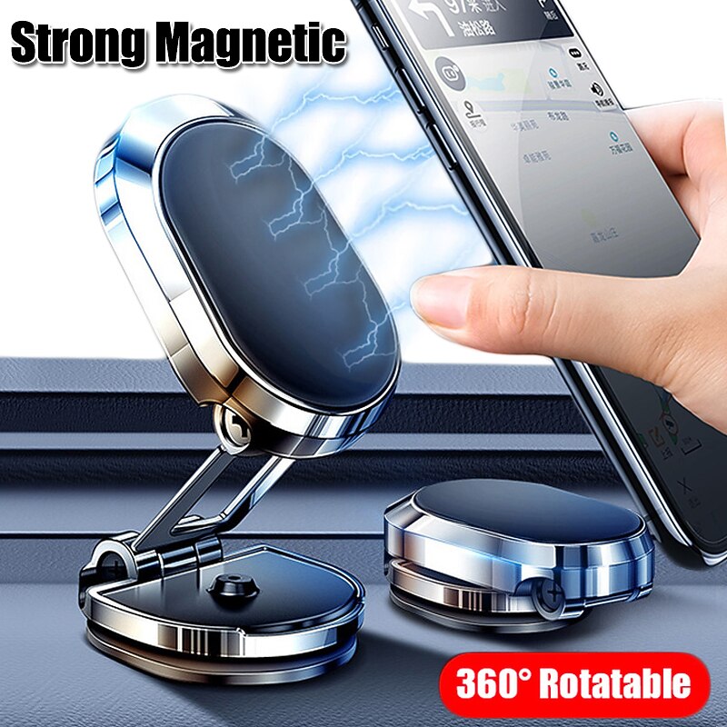 Magnetic Car Phone Holder Magnet Smartphone Mobile Stand Cell GPS Support For iPhone 13 12 XR Xiaomi Mi Huawei Samsung LG