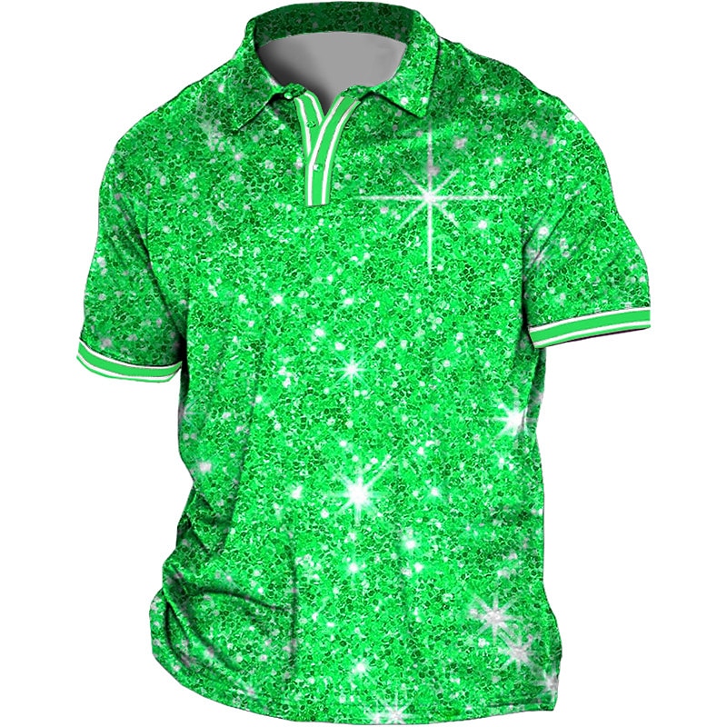 Men's Plus Size Polo Shirt Big and Tall Letter Turndown Print Short Sleeve Spring & Summer Sports Fashion Streetwear Designer Outdoor Street Tops4