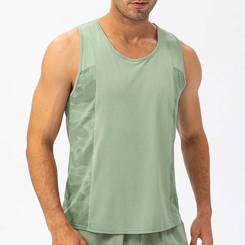 Men's Tank Top Vest Top Undershirt Muscle Shirt Sleeveless U Neck Summer Plain Fashion Streetwear Classic Style Vacation Sports & Outdoor Athleisure Black Blue Green Top Tee for Men3