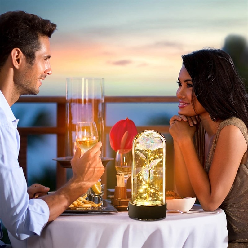 Galaxy Rose Lamps Eternal Galaxy Enchanted Rose Music Box with Remote Control, Forever Flower Perfect Christmas, Mother's Day, Anniversary, Birthday Gift for Women, Mom, Grandma, Wife2