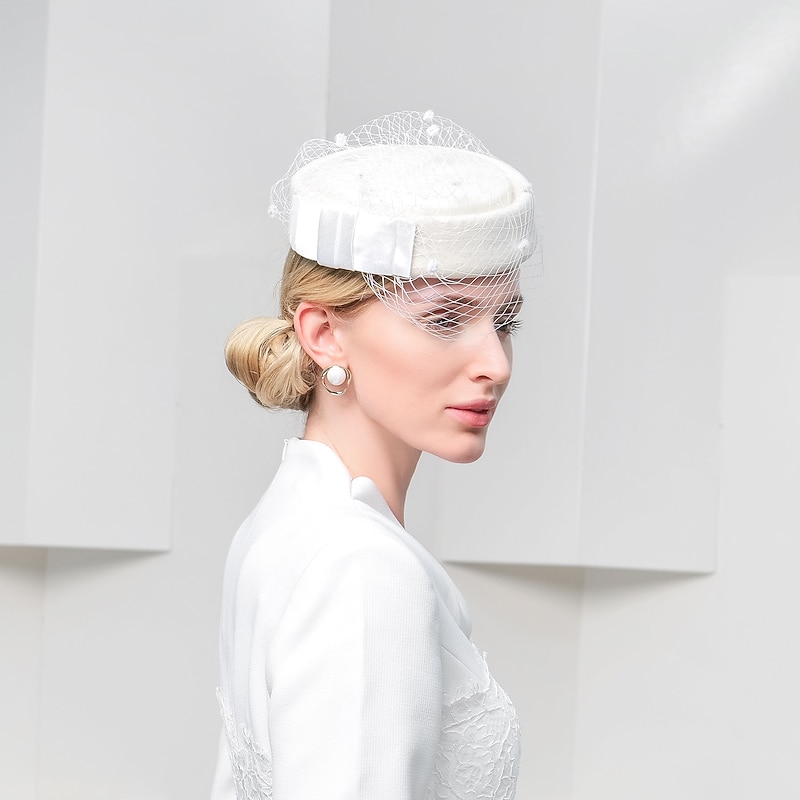 Hat Headwear 100% Wool Beret Warm Mesh Hat Party/evening Casual Fashion Stewardess Woolen Cap2