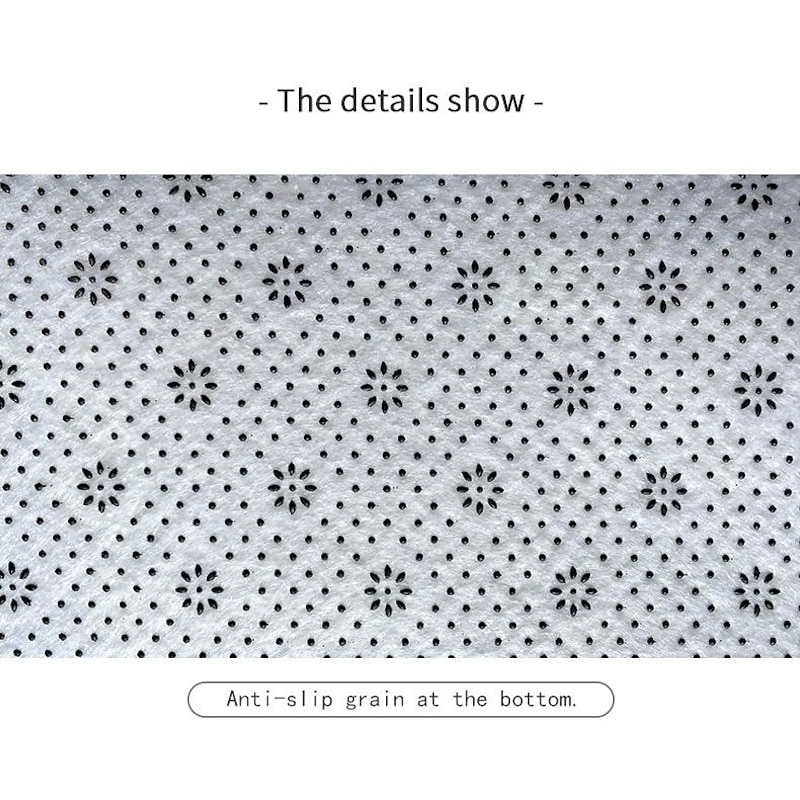 Set of 3 Pieces Bath Mat Non-slip Bathroom Rug, U Shaped Contour Rug & Toilet lid Cover, Marble Texture Bath mat, Non Slip & Soft Absorbent Polyester Carpet4