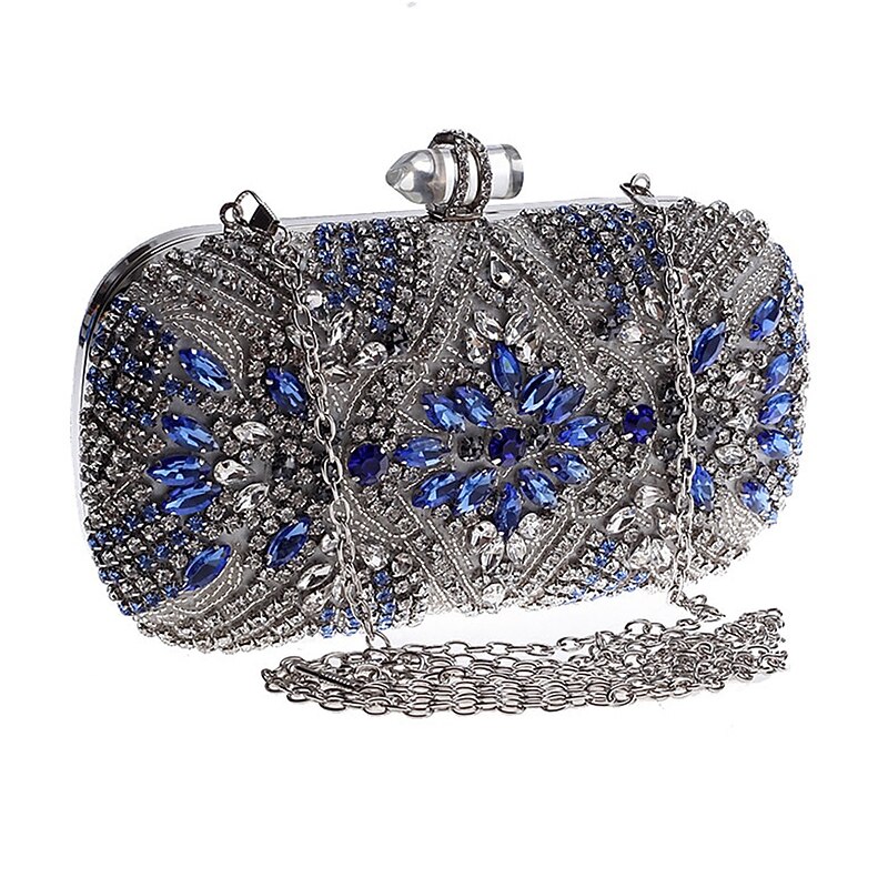 Women's Crystal Embellished Evening Clutch - Perfect for Weddings, Proms, and Formal Events2