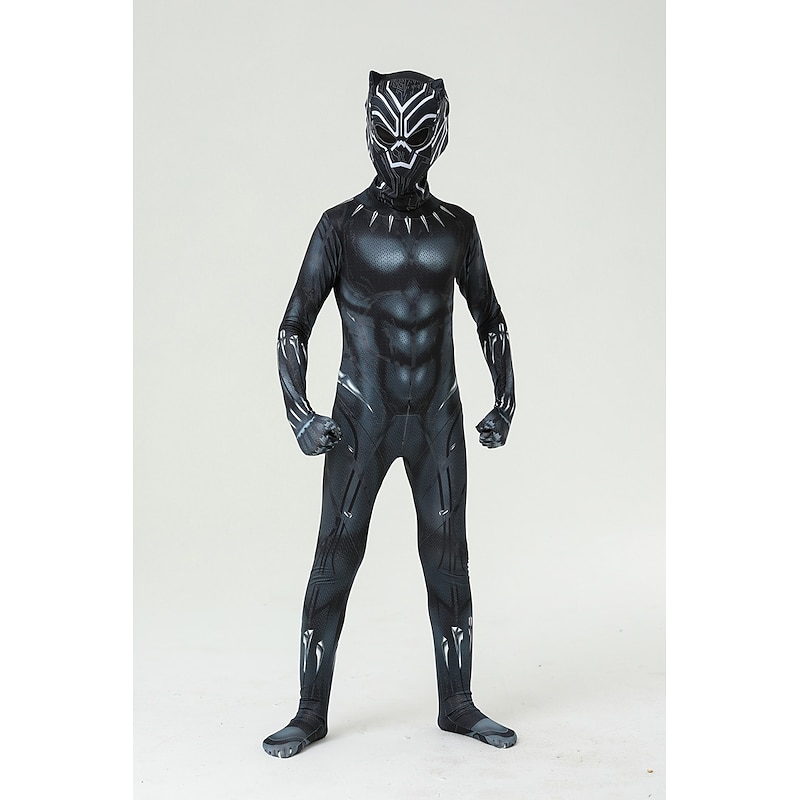 Superhero Zentai Suits Men's Women's Boys Movie Cosplay Cosplay Halloween Black Leotard / Onesie Mask Halloween Carnival Masquerade Polyester World Book Day Costumes3