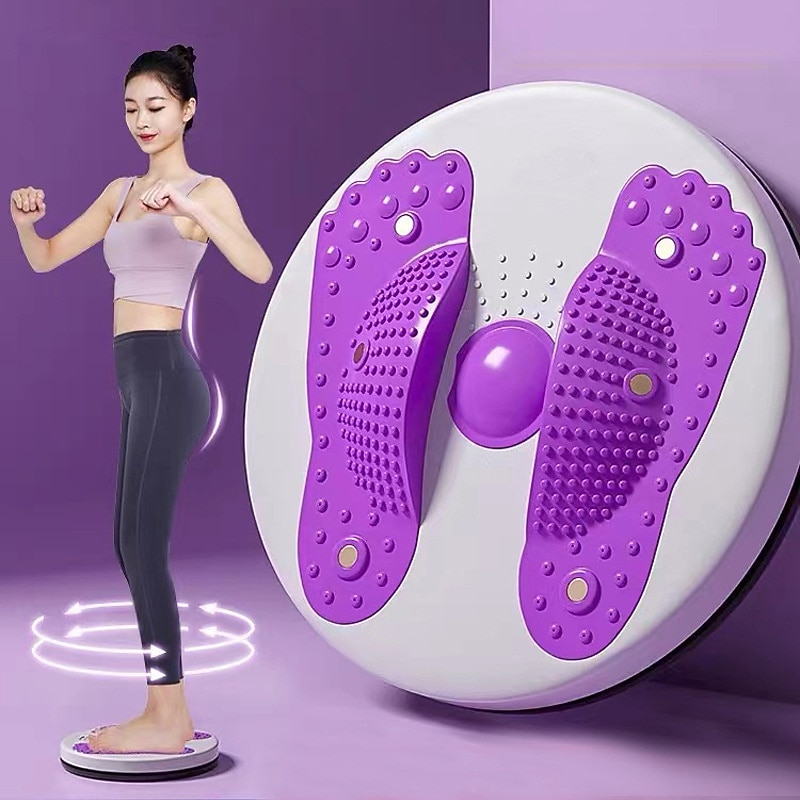 Fitness Twist Waist Turntable Weight Loss Twist Waist disc Fitness Equipment Home Silent Sports Massage Waist Slimming Machine Youth Green Magnet Fund