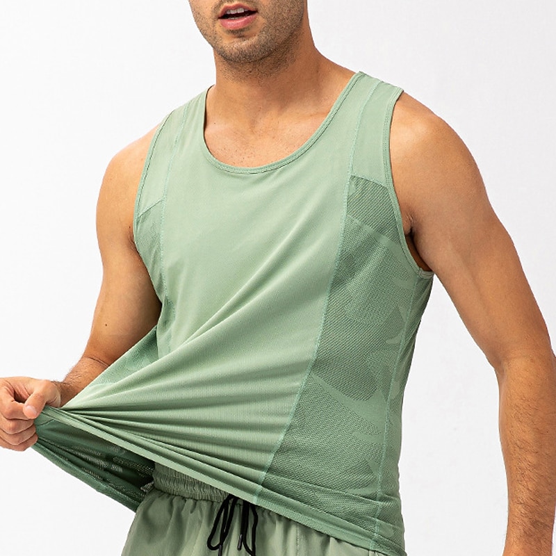 Men's Tank Top Vest Top Undershirt Muscle Shirt Sleeveless U Neck Summer Plain Fashion Streetwear Classic Style Vacation Sports & Outdoor Athleisure Black Blue Green Top Tee for Men4