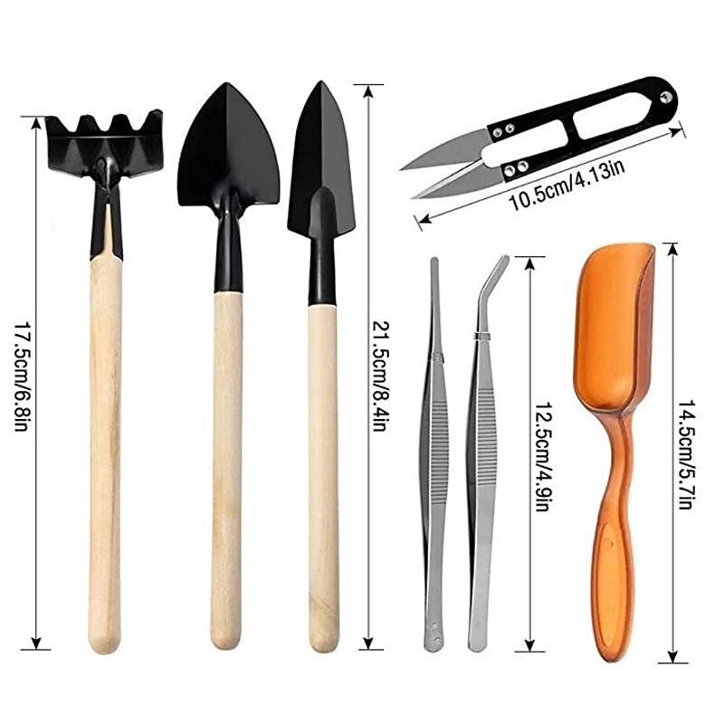 Succulent Tools, Mini Garden Tool Set, Transplanting Tools Set, Succulent Care kit for Succulent Miniature Gardening Plant, Multi, 12 Pcs3