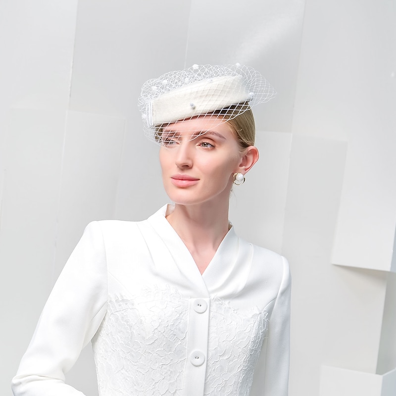 Hat Headwear 100% Wool Beret Warm Mesh Hat Party/evening Casual Fashion Stewardess Woolen Cap4