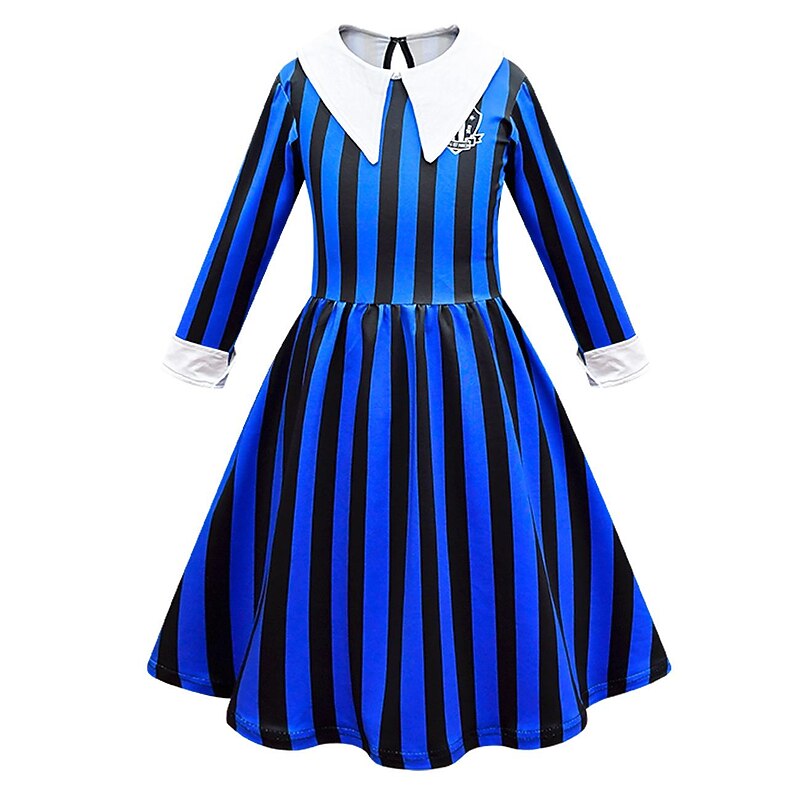 Gothic Horror Dark Academia Dress Cosplay Movie Cosplay for Girls' Kid's Carnival Masquerade3