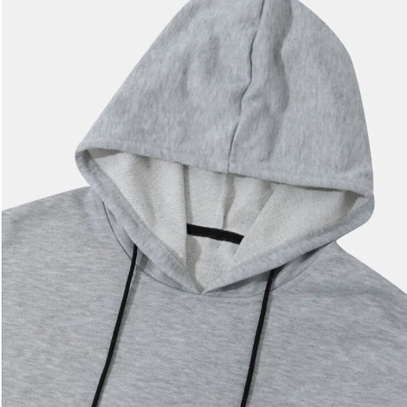 Men's Floral Graphic Prints Hoodie Hoodies Sweatshirt Streetwear Basic Long Sleeve Hooded Sports & Outdoor Daily Sports White Gray Spring &  Fall Designer4