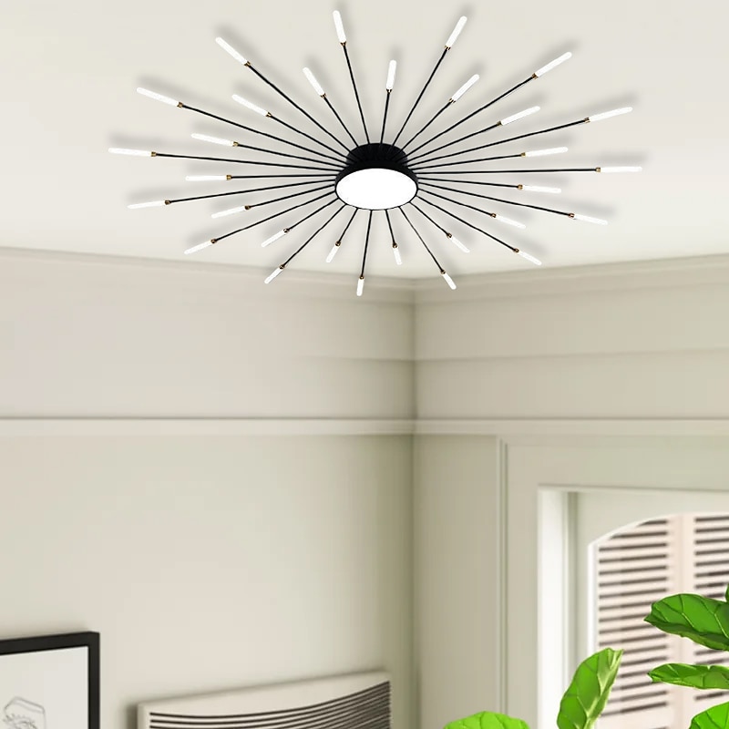 128cm Single Design Ceiling Lights Metal LED Nordic Style 110-240 V2