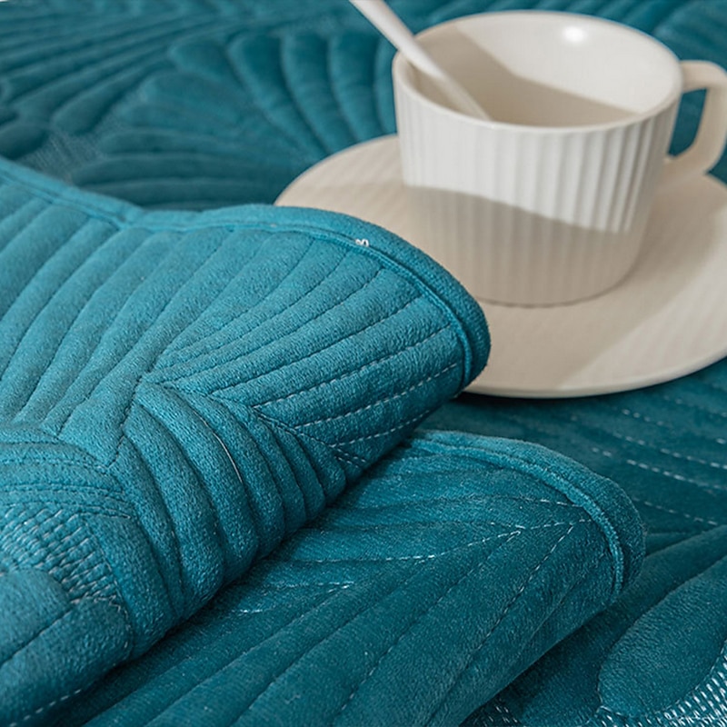 Sofa Mat Cover Cotton Anti-Slip Couch Seat Slipcover for Sectional Armchair Loveseat 4 or 3 Seater L Shape for Dogs Cats(Sold By 1 Pcs,Not A Set)2