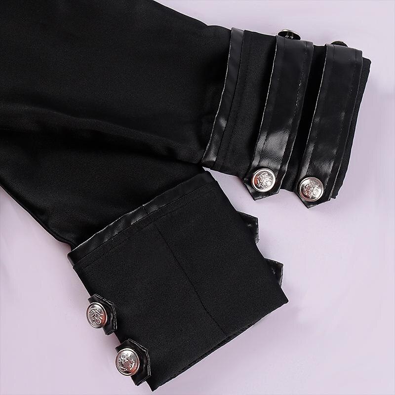 Retro Vintage Medieval Renaissance Coat Prince Knight Ritter Nobleman Solid Colored Fancy Dress Men's Steampunk Masquerade Adults' Coat4