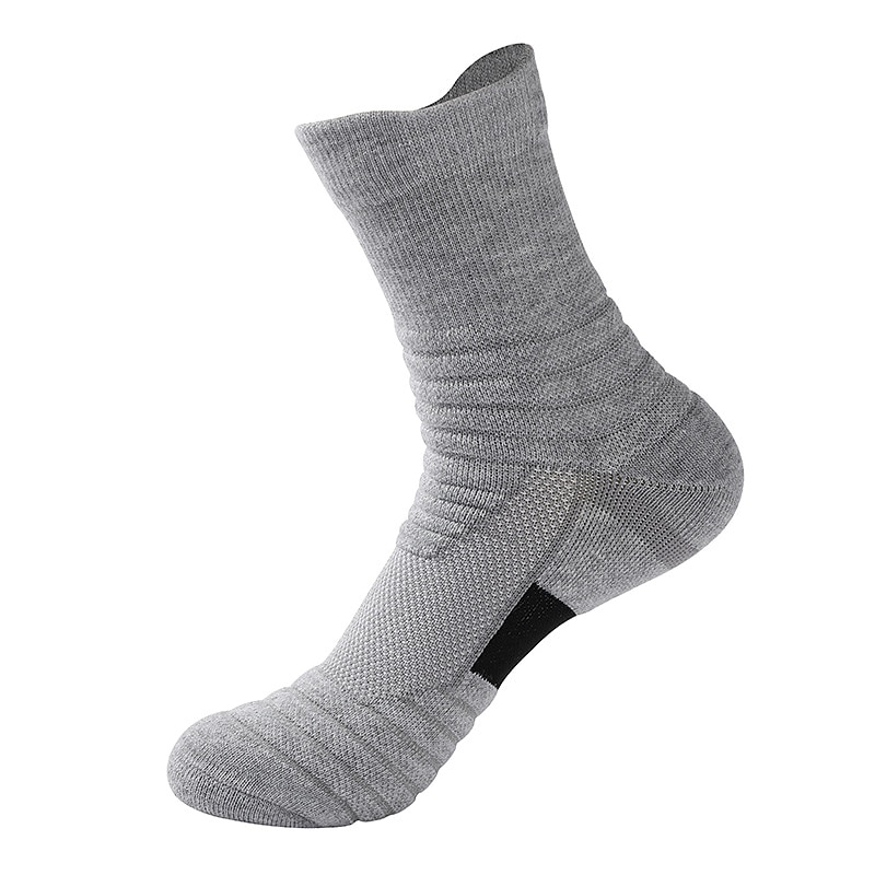 Men's 10 Pairs Socks Crew Socks Black White Color Color Block Daily Wear Vacation Weekend Medium Fall & Winter Warm Ups3