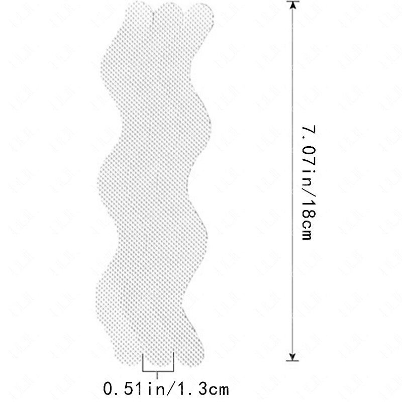 12pcs Anti Slip Strips S Wave-shaped Shower Non-slip Stickers Self-adhesive Waterproof Bath Safety Strip for Bathtub Shower Home2