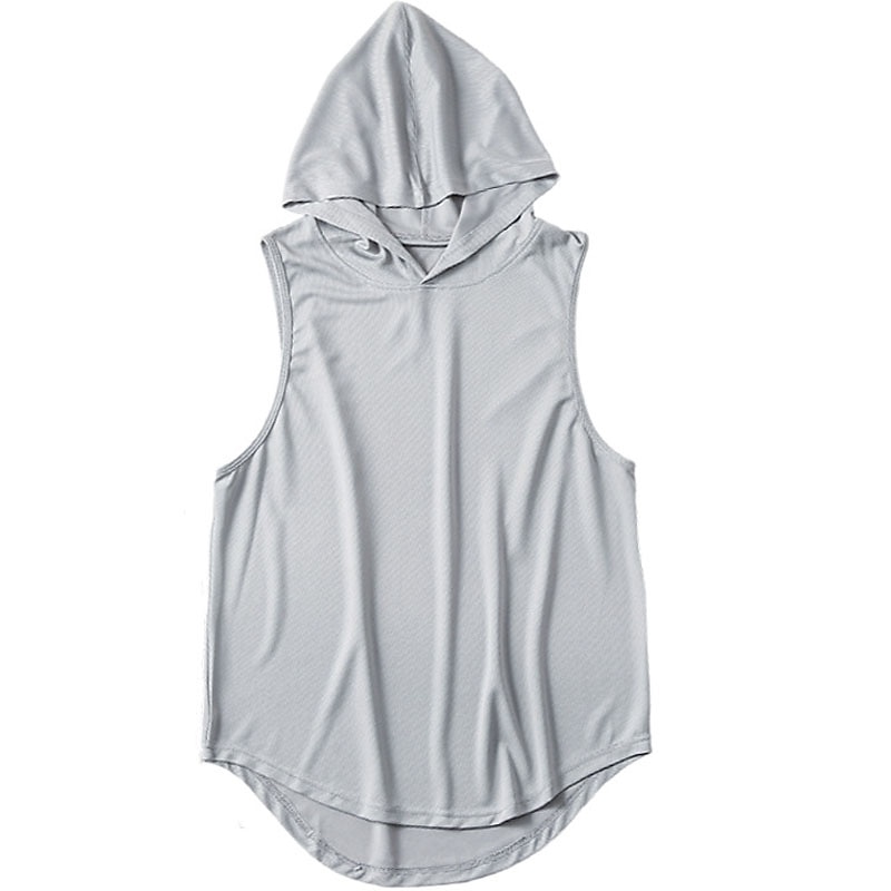 Men's Tank Top Undershirt Muscle Shirt Moisture Wicking Shirts Sleeveless Hooded Summer Plain Classic & Timeless Casual Daily Workout Daily Sports Going out White Top Tee for Men4