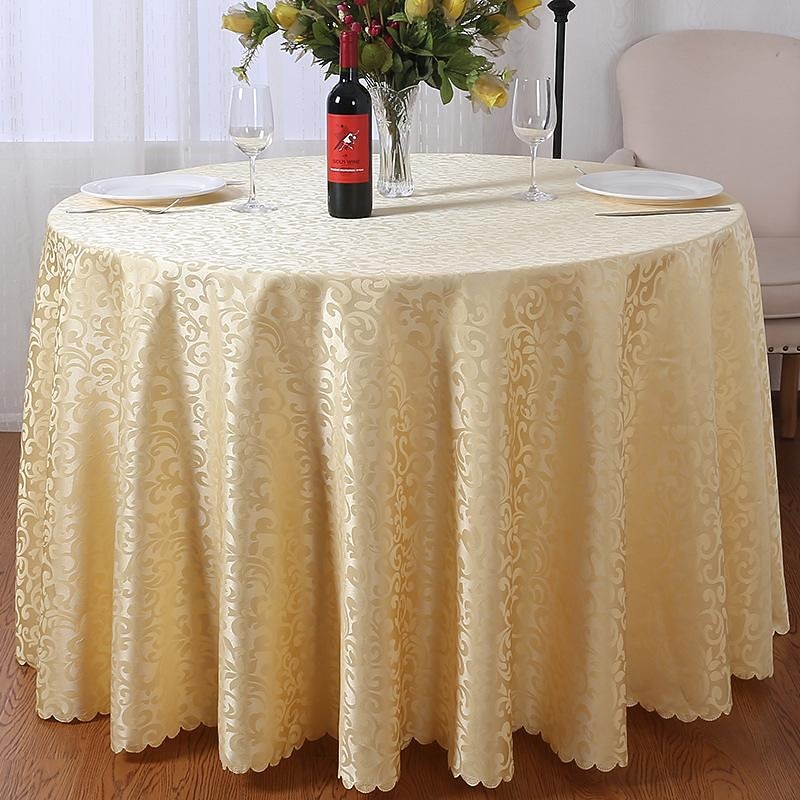 Wedding Decor Tablecloth Round Table Cloth Cover for Hotel Restrant Dining,Table Cloth for Harvest, Xmas Holiday, Winter, and Parties4