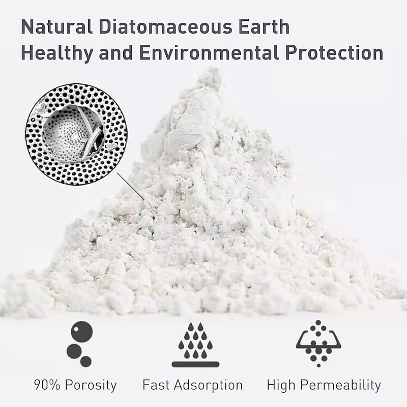 Diatomaceous Earth Bath Mat Semicircle Marble Super Absorbent Toilet Door Quick-Drying Foot Mat Entry Door Mat Non-Slip Mat3