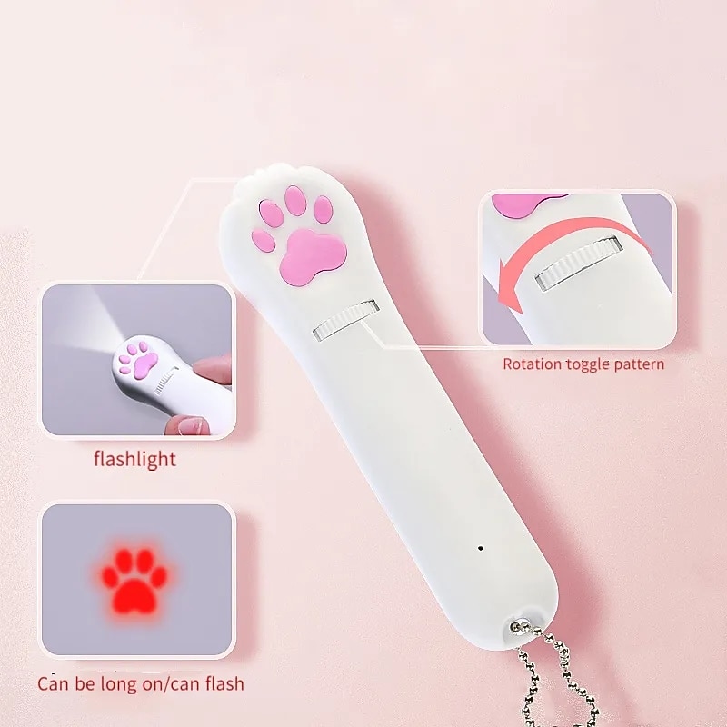 USB Charging Projection LED Cat Toys Funny Infrared Ultraviolet Ray mouse Fish Bone Cat Clawpattern Beam Tease Cat Accessories4