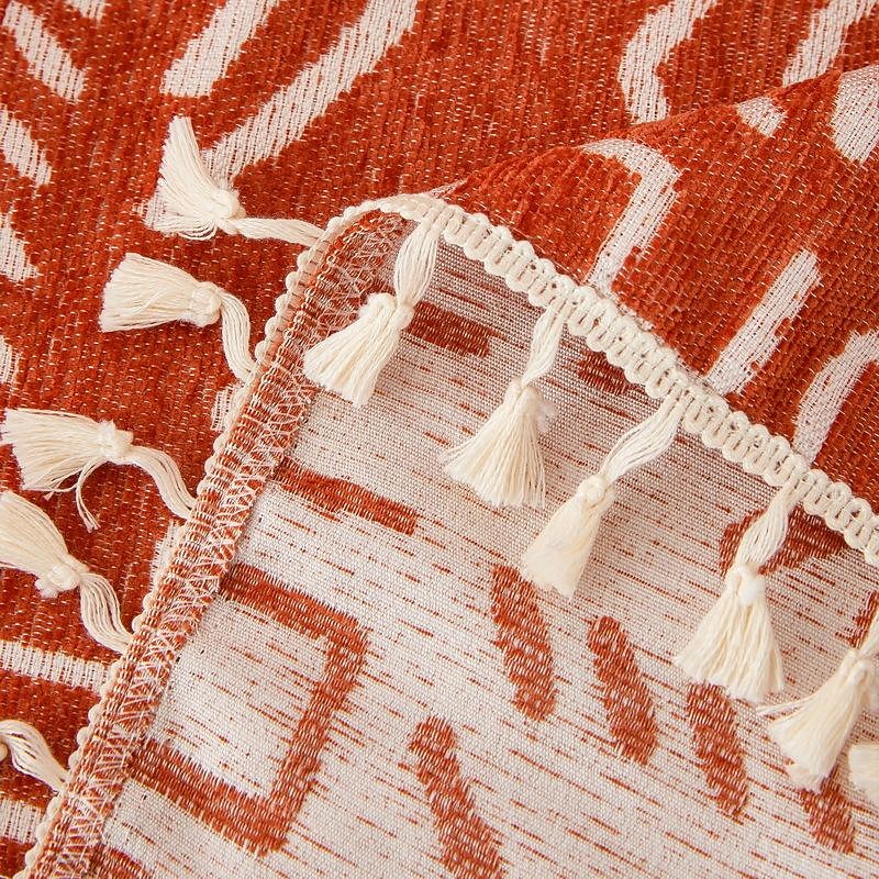 Sofa Cover Boho Sofa Blanket Throw Towel Chenille for Sectional Couch Armchair Loveseat 4 or 4 or 3 Seater L Shape Anti-Scratch Cat Washable3