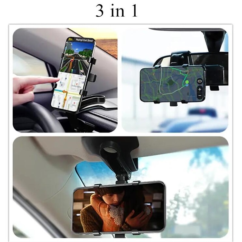 StarFire Car Phone Holder Easy Clip Stand Mounting Black Bracket For Phone&GPS Driving Recorder3