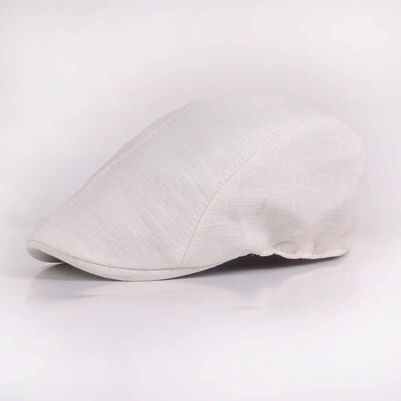 Men's Flat Cap Black White Cotton Fashion Streetwear Stylish 1920s Fashion Outdoor Daily Going out Plain Warm