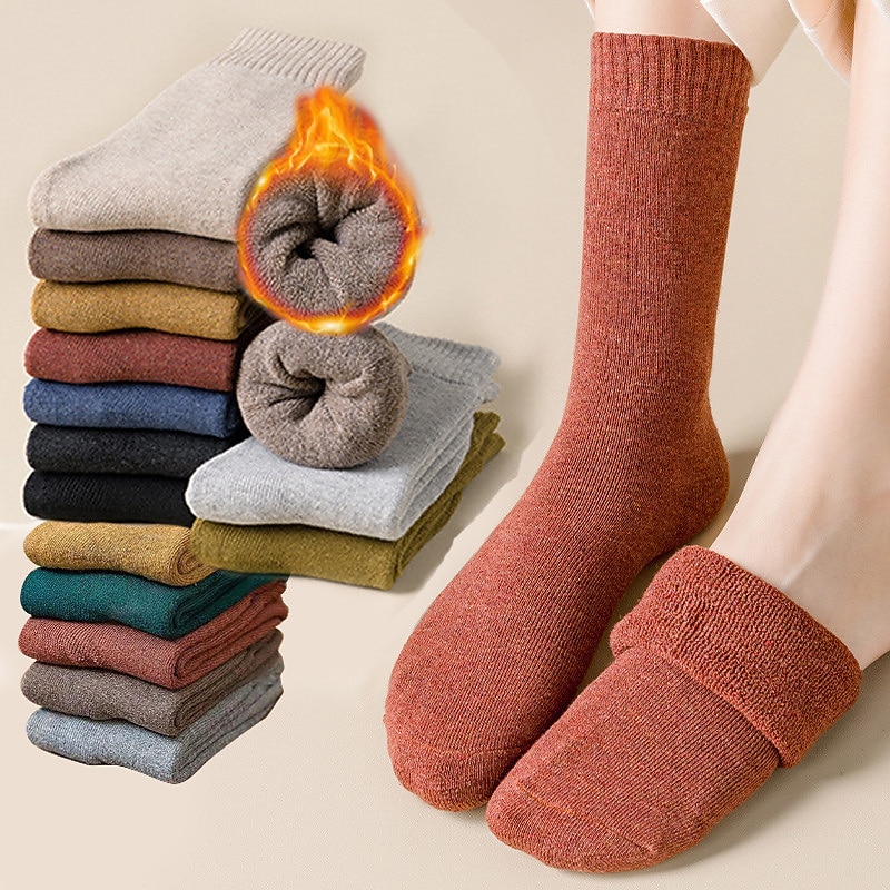 5 Pairs Socks -  Socks for Women/Men ,  Socks for Women Men Boot Socks Hiking Socks ,  Knit  Long Socks