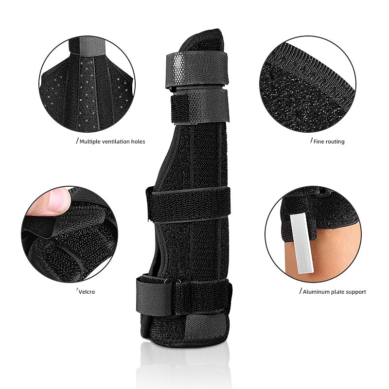 Metacarpal Finger Splint Hand Brace  Pinky Finger Splint For Boxer Fractures Broken Ring Little Finger Cast Trigger Finger Immobilizer Straightener Ulnar Gutter Splint Support - Right Large4