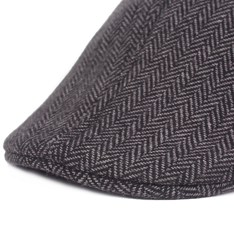 Men's Flat Cap Light Grey Dark Gray Cotton Streetwear Stylish 1920s Fashion Outdoor Daily Going out Graphic Prints Warm4
