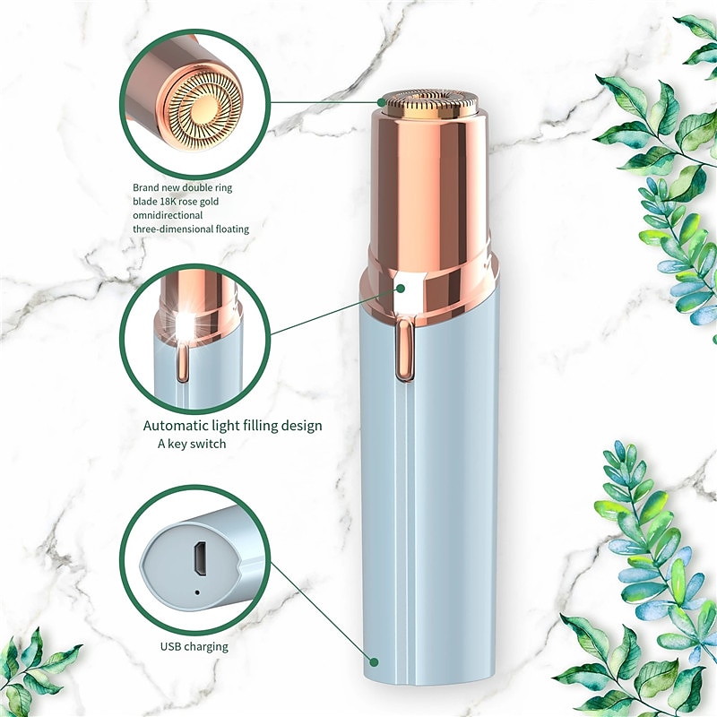 Facial Hair Remover for Women, Lip Eyebrow Trimmer Hair Remover Mini Shaver Epilator for Women2