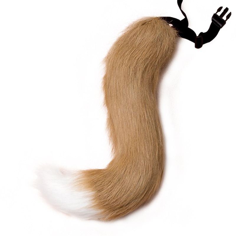 Faux Fur Fox Costume Cat Tail Cosplay Carnival Christmas Party Costume One Size4