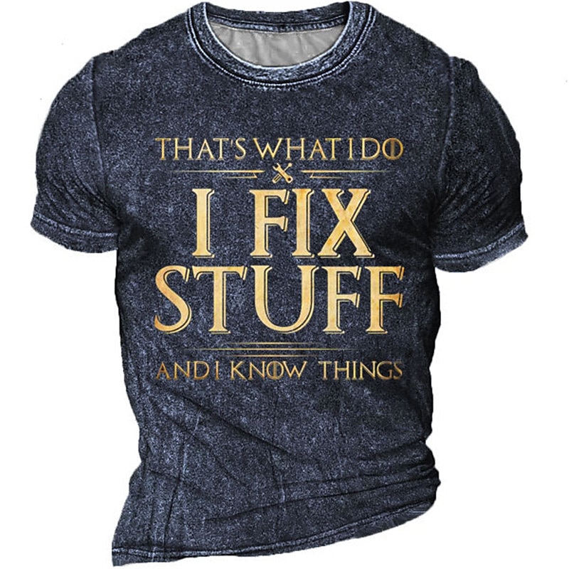 Men's Graphic Letter T Shirt Tee Short Sleeve T shirt 3D Print Crew Neck Shirt Vintage Fashion Designer Outdoor Casual Daily Black Navy Blue Dark Green Spring & Summer Clothing Apparel S M L XL 2XL