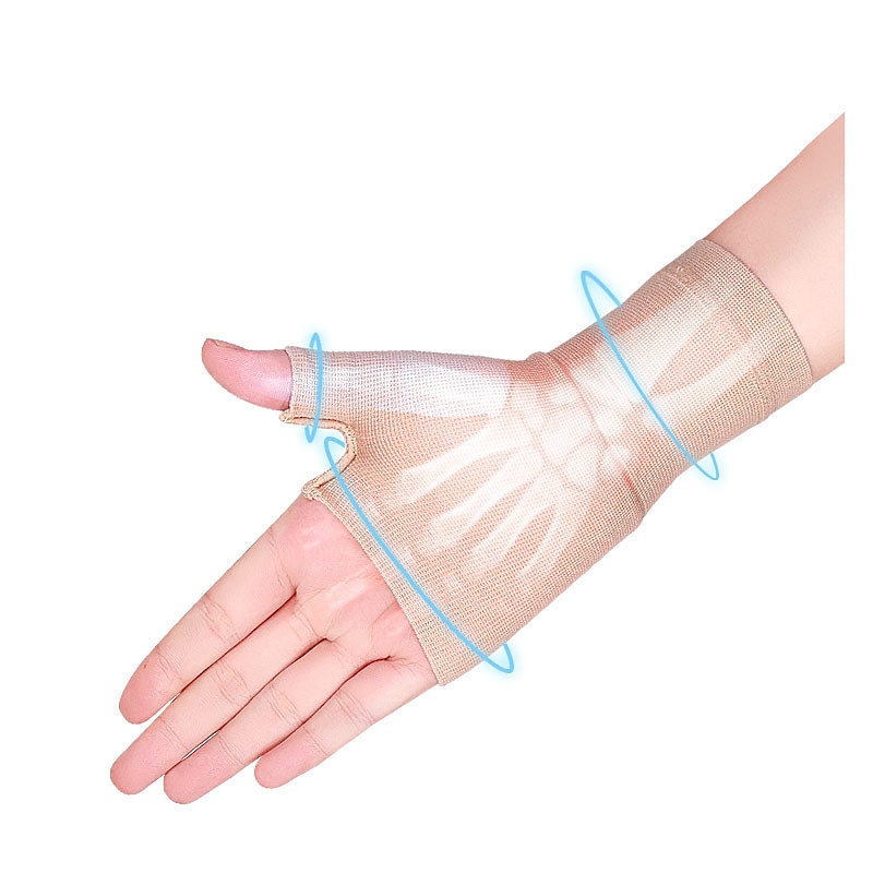 1PC Unisex Wrist Thumb Support Sleeve Fingerless Wrist Gloves Compression Arthritis Gloves Sports Wrist Support Brace for Fatigue Sports Typing3
