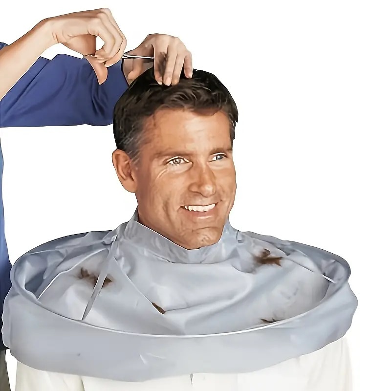 Hair Apron Cape Hairstylist Simple Design Pattern Waterproof Haircut Cloth Wrap Protects Hair Cutting Cloak Umbrella Cape Use At Salon Barber Home Or Salon Stylist Hairdressing2