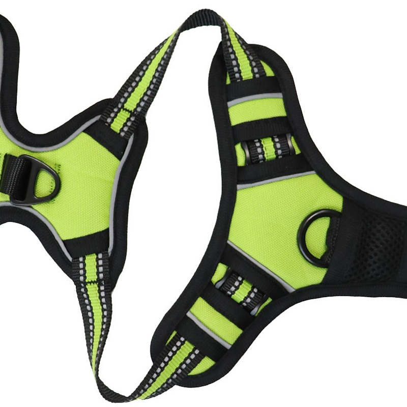 Pet Reflective Saddle Chest Strap Dog Explosion-proof Shock Absorption Comfortable Vest Medium And Large Dog Traction Walking Dog Chest Back2