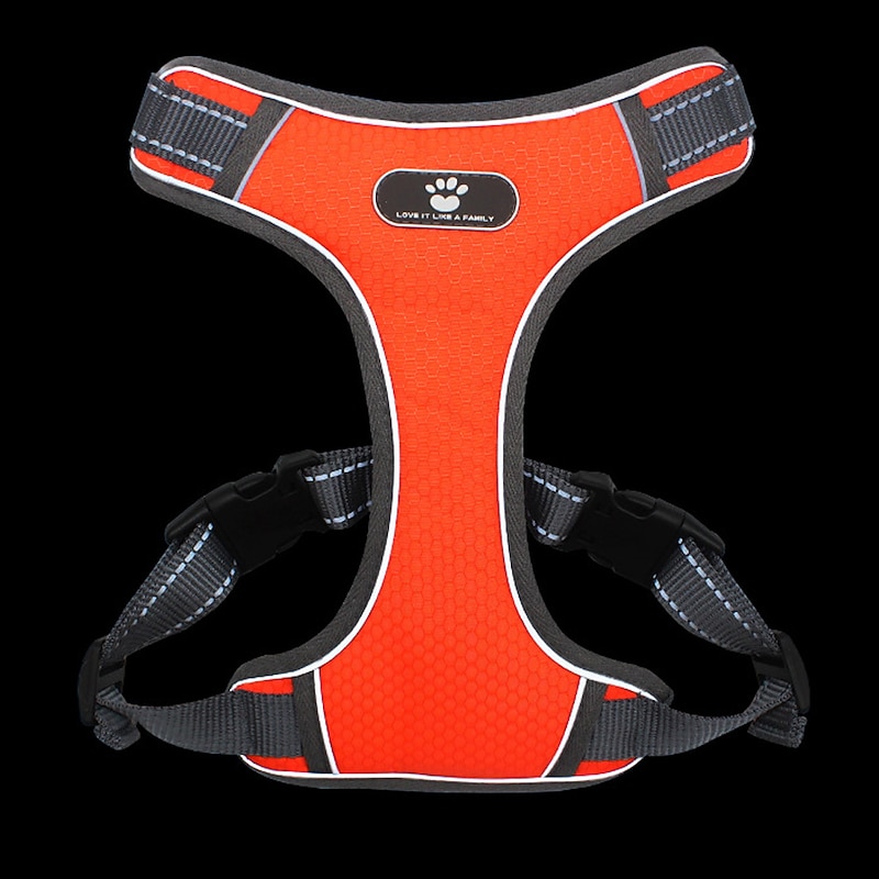 New Pet Traction Rope Mesh Breathable Large Dog Chest Strap Vest Reflective Dog Rope3