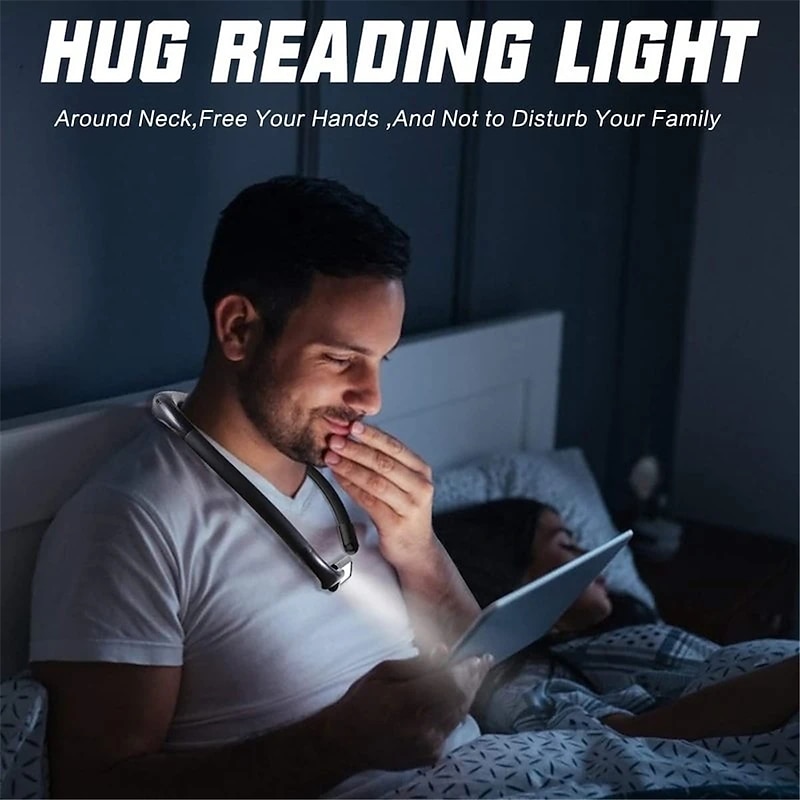 LED Neck Light Book Light for Reading Dimmable Handsfree Flexible Hug Light Hug Light Novelty Reading Lamp Night Light Flashlight2