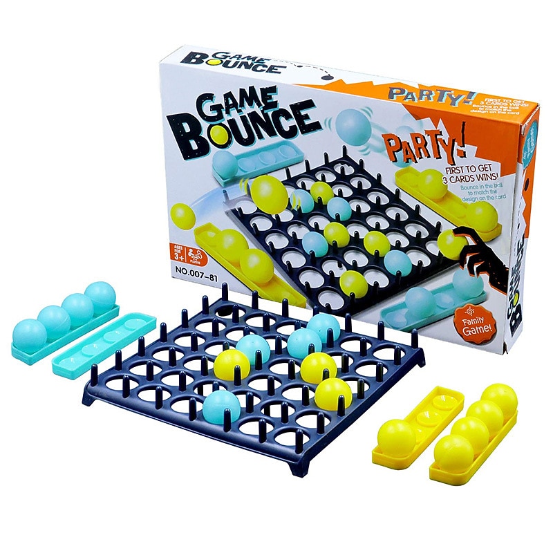 Bouncing Ball Game Parent-child Interactive Multiplayer Battle Throwing Ball Children's Wisdom Teaching Board Games Jumping Ball Toys