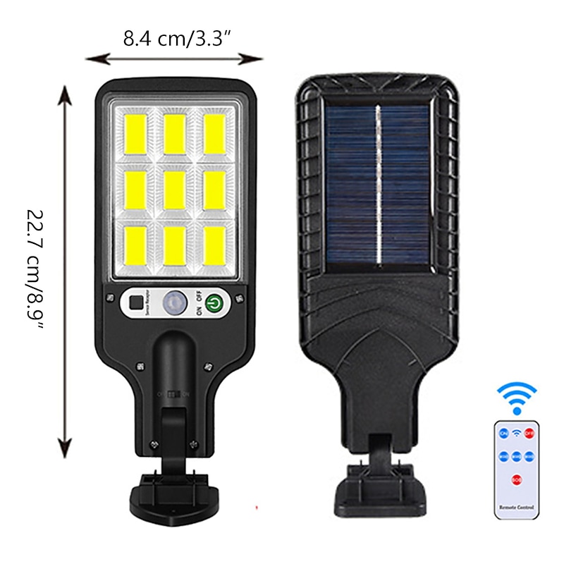 2 Pack Solar Flood Lights Street Lights Outdoor Motion Sensor LED Wall Lights Flood Lights Remote Control Solar Street Lamp Waterproof Induction Garden Lamp Wall Lamp Garden Lamp4