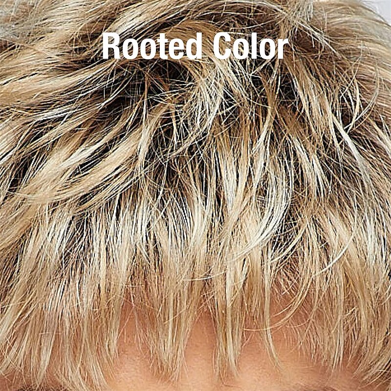 Chic Pixie Wig with Shattered Bangs and Tousled Layers / Multi-Tonal Shades of Blonde Silver Brown and Red4