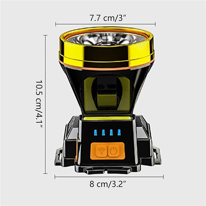 Headlamp Rechargeable LED Headlights USB for Adult Waterproof Torch Headlamp Flashlights for Outdoor Garden Mining Camping4