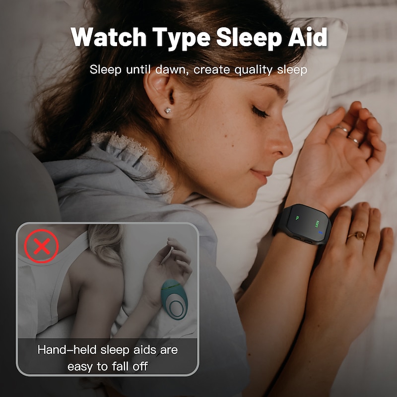 New Ems Intelligent Sleep Device Fast Sleep Rest Hypnosis Insomnia Artifact Wristband Watch Microcurrent Sleep Aid Instrument2