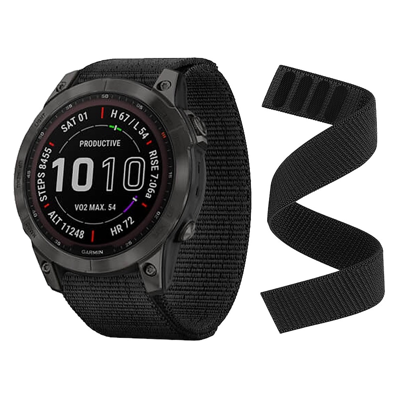Watch Band for Garmin Fenix 7X 7S 7 Pro Approach S70 Epix Pro 42mm 47mm 51mm Instinct 2X Tactix 7 Amoled Forerunner 955 255 Enduro Marq Descent Quatix 20mm 22mm 26mm Nylon Replacement  Strap 20mm3