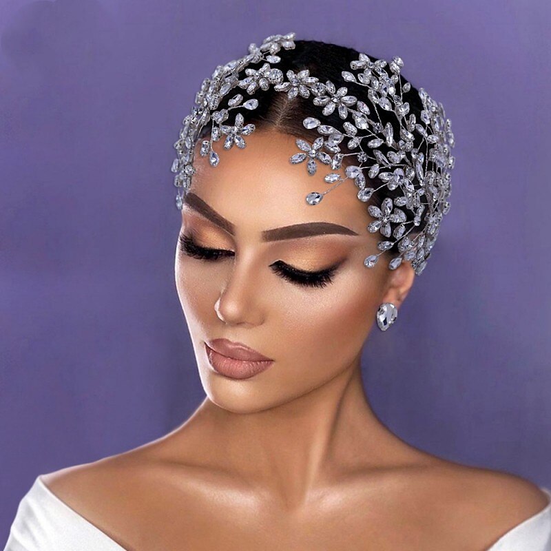 Headbands Alloy Wedding Church Elegant Bridal With Crystals Headpiece Headwear dress to impress2