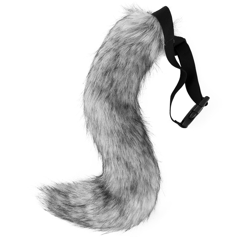 Faux Fur Fox Costume Cat Tail Cosplay Carnival Christmas Party Costume One Size