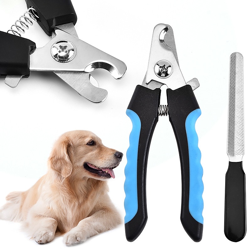 Pet Nail Clipper Dog Nail Clipper Nail Sharpener Set Large And Small Dog Golden Hair Teddy Cat Nail Clipper Supplies