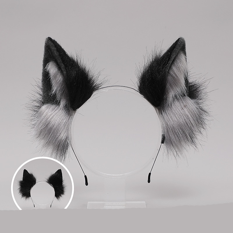 Fox Clip Cat Ears Headband Wolf Paws Cosplay Costume Carnival Fancy Party Costume Accessories3