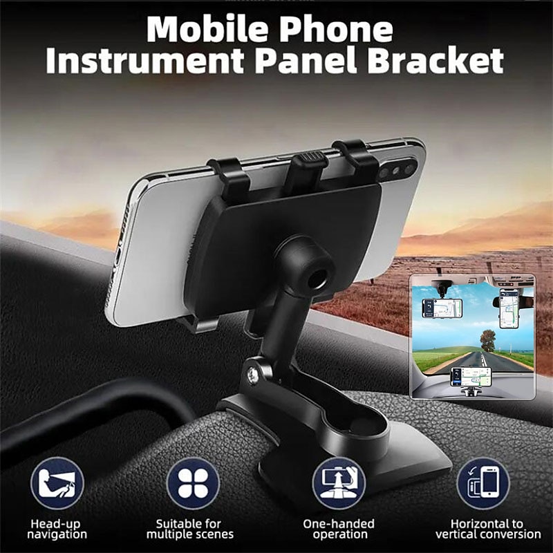 StarFire Car Phone Holder Easy Clip Stand Mounting Black Bracket For Phone&GPS Driving Recorder2