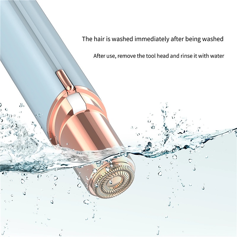 Facial Hair Remover for Women, Lip Eyebrow Trimmer Hair Remover Mini Shaver Epilator for Women3