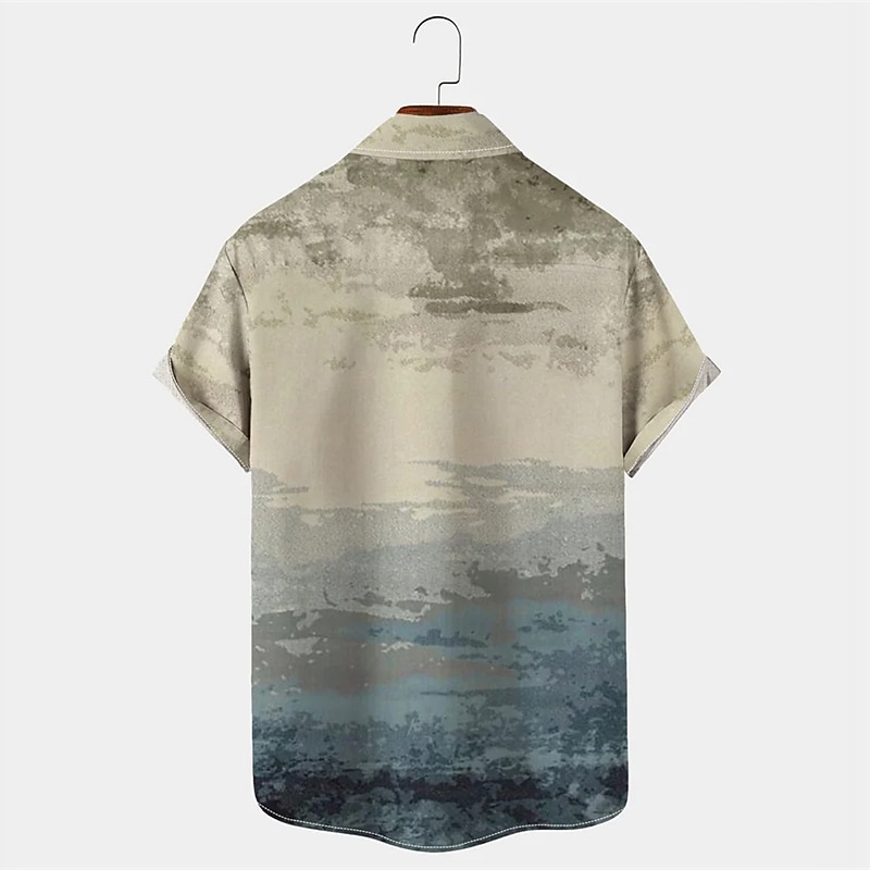 Men's Palm Tree Tropical Plants Shirt Summer Hawaiian Shirt Aloha Shirt Short Sleeves Shirt Turndown Tropical Fashion Hawaiian Outdoor Street Hawaiian Pink Blue Green S M L2